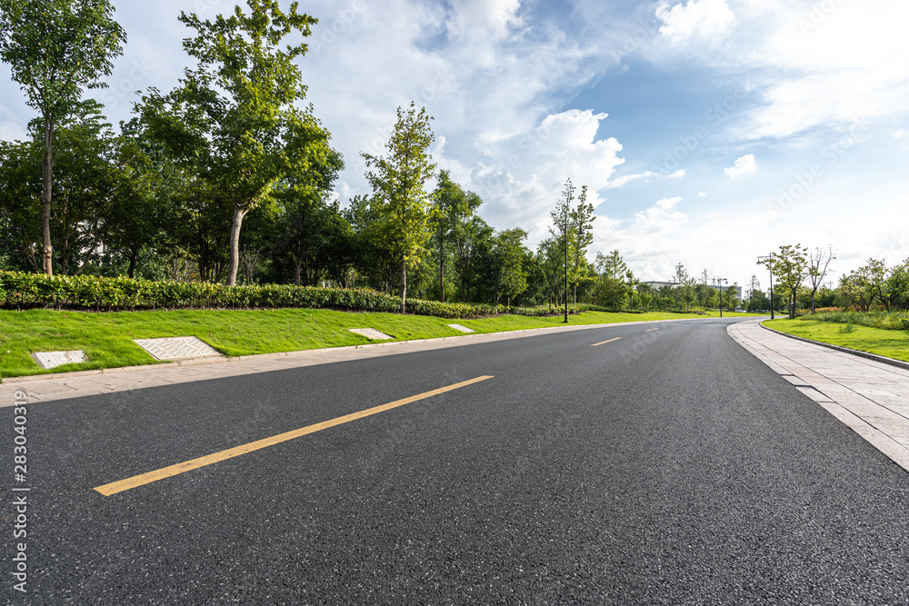 road in park road in park