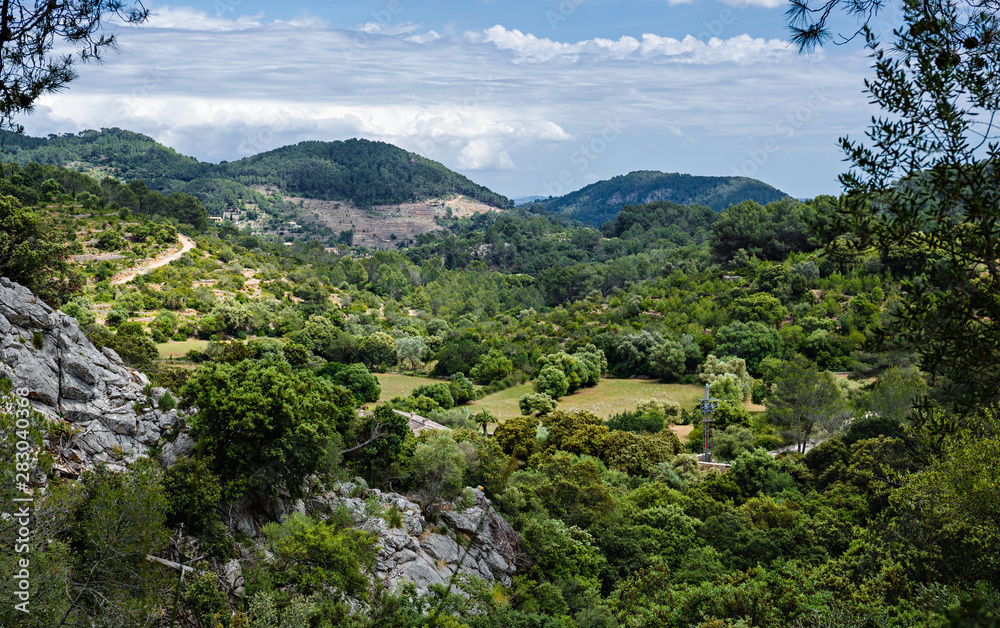 Sierra de Tramuntana mountains on Mallorca island