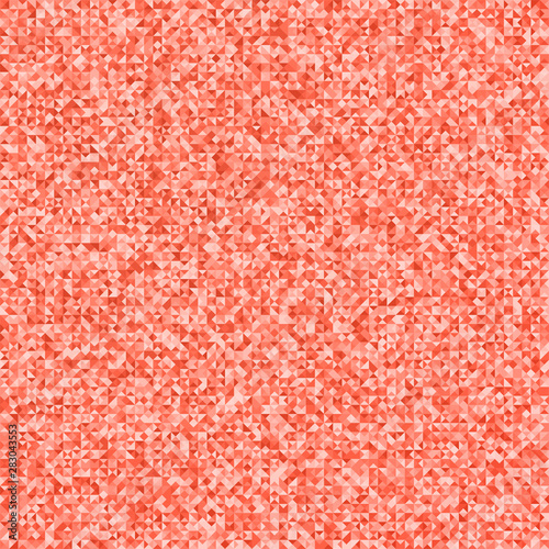 Living coral geometric checkered cover design pattern. Abstract background.