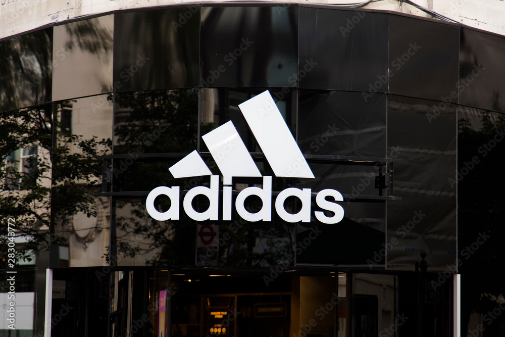 LONDON, UK - JULY 31th 2018: Adidas sportswear store shop front on Oxford  Street in central London. Stock Photo | Adobe Stock