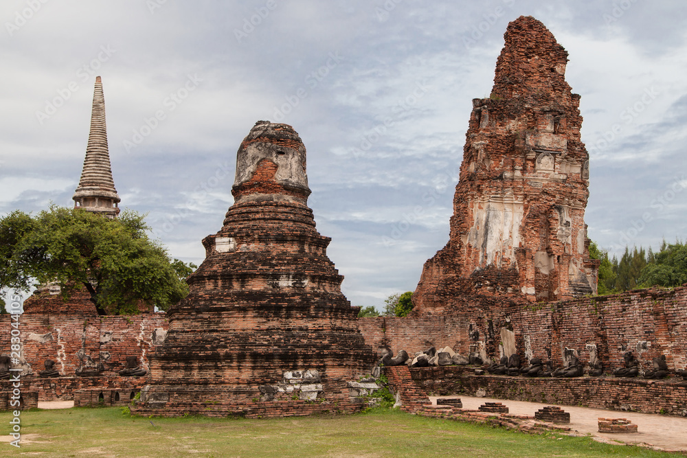 Ruins of Wat Mahathat in Ayutthaya