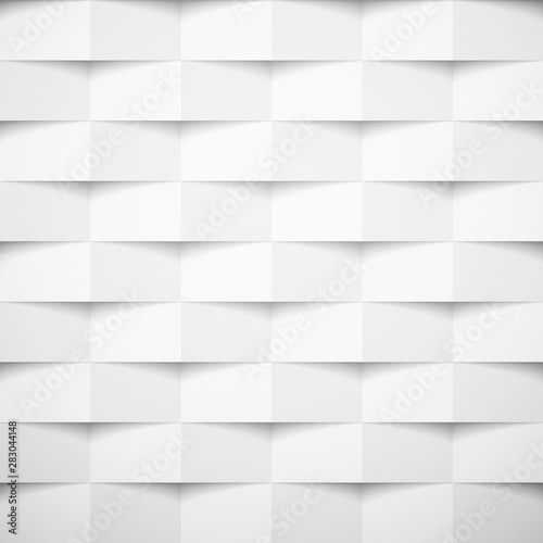 White geometric checkered cover design pattern. Abstract background.