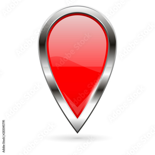 Red 3d icon. Drop shape pin Free Download Red 3d icon. Drop shape pin - GFXLoad