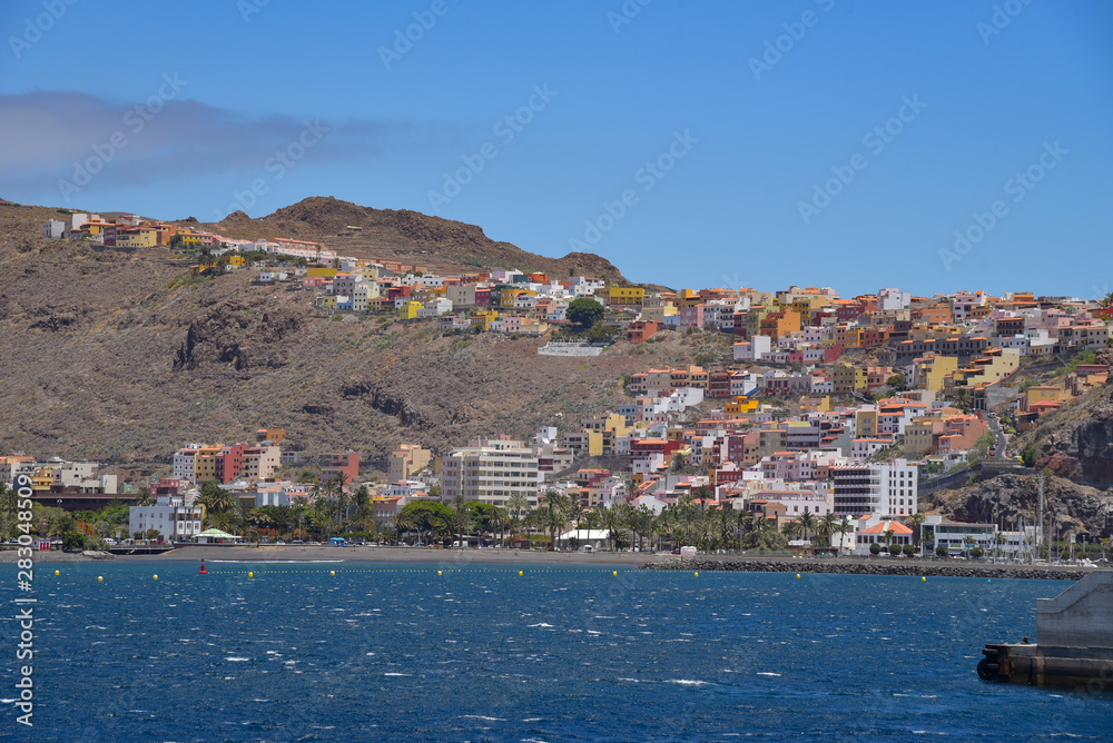 Stadt San Sebastian auf La Gomera / Kanaren