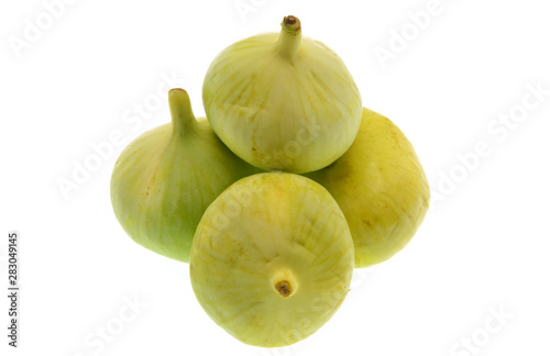 organic figs isolated on white background