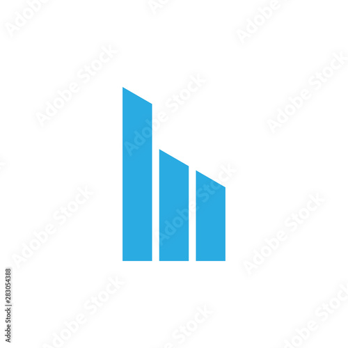 Free Download simple building silhouette business chart concept vector - GFXLoad