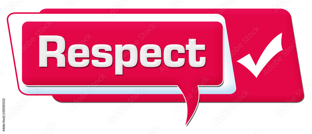 Respect Pink White Comment Symbol Horizontal Respect Pink White Comment Symbol Horizontal