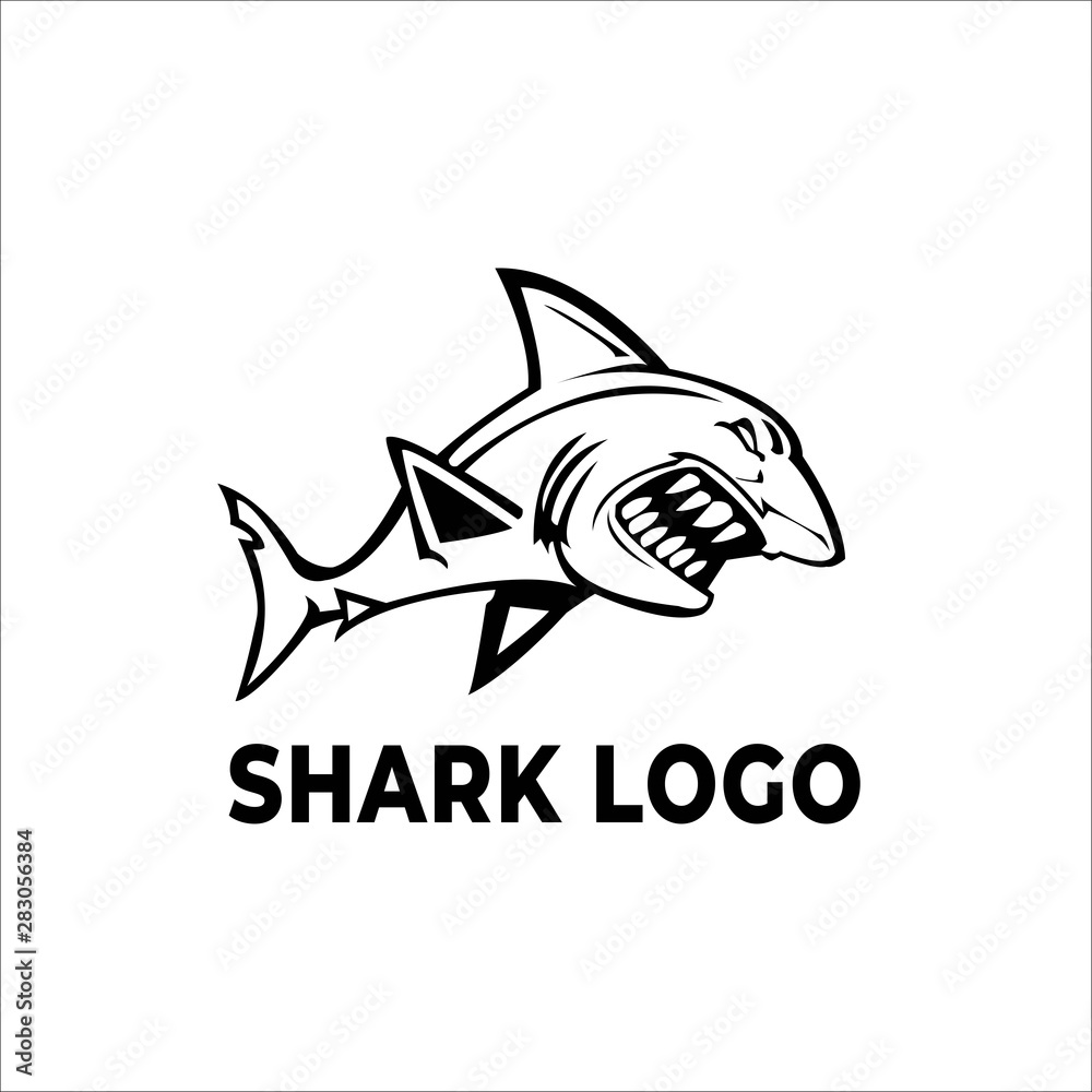 Obraz premium Sharks,fish logo
