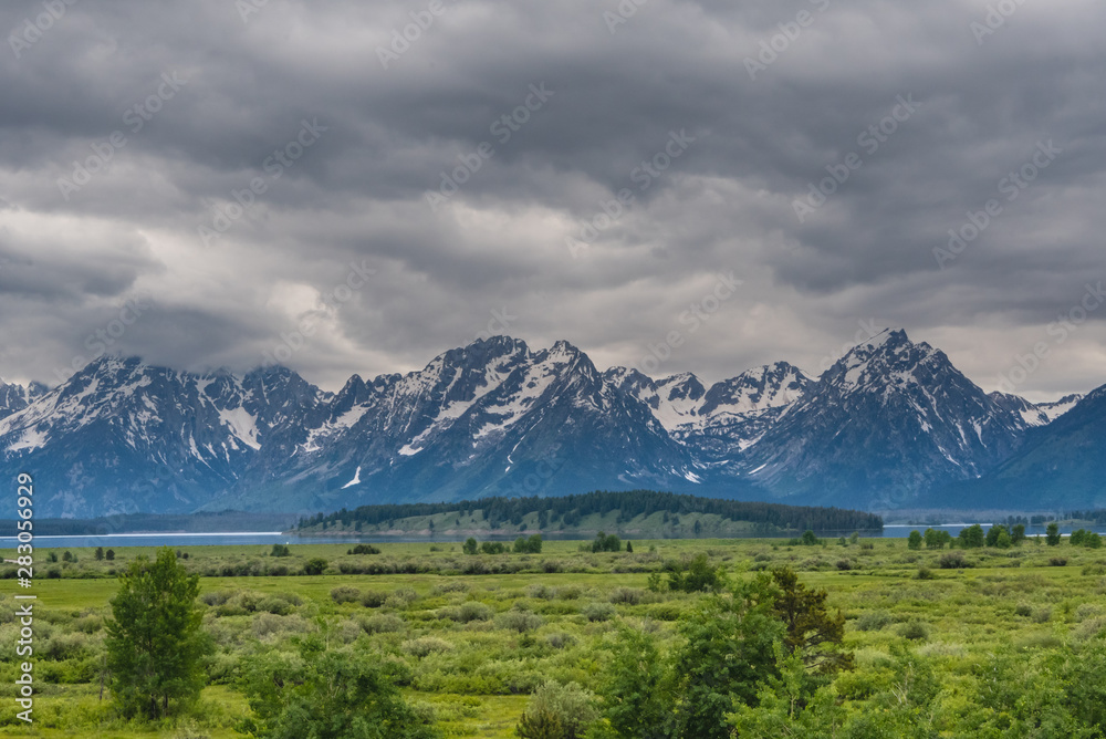 Marshy Plains in front of Grand Tetons