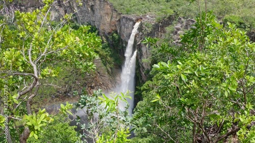Waterfall Canyon in Brazil Green Valley Casacade