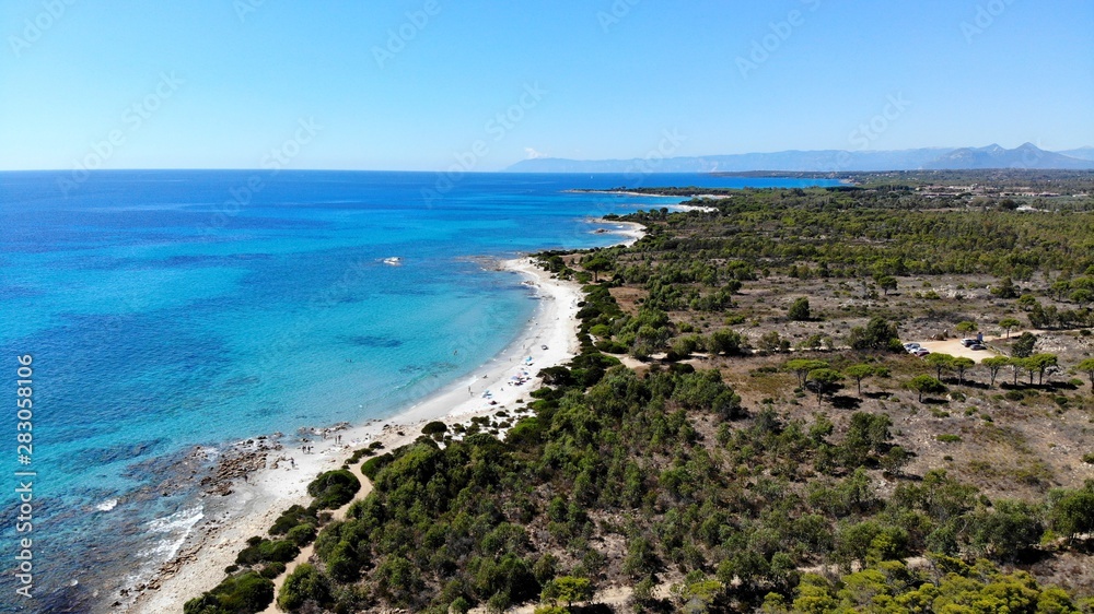 vue aérienne, Oasi Bidderosa, Sardaigne vue aérienne, Oasi Bidderosa, Sardaigne