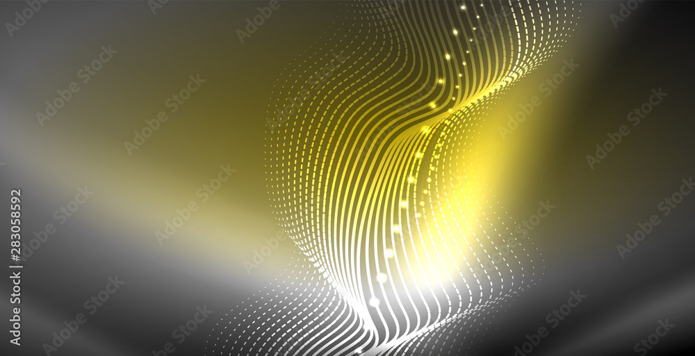 Neon lines shiny glowing background Neon lines shiny glowing background