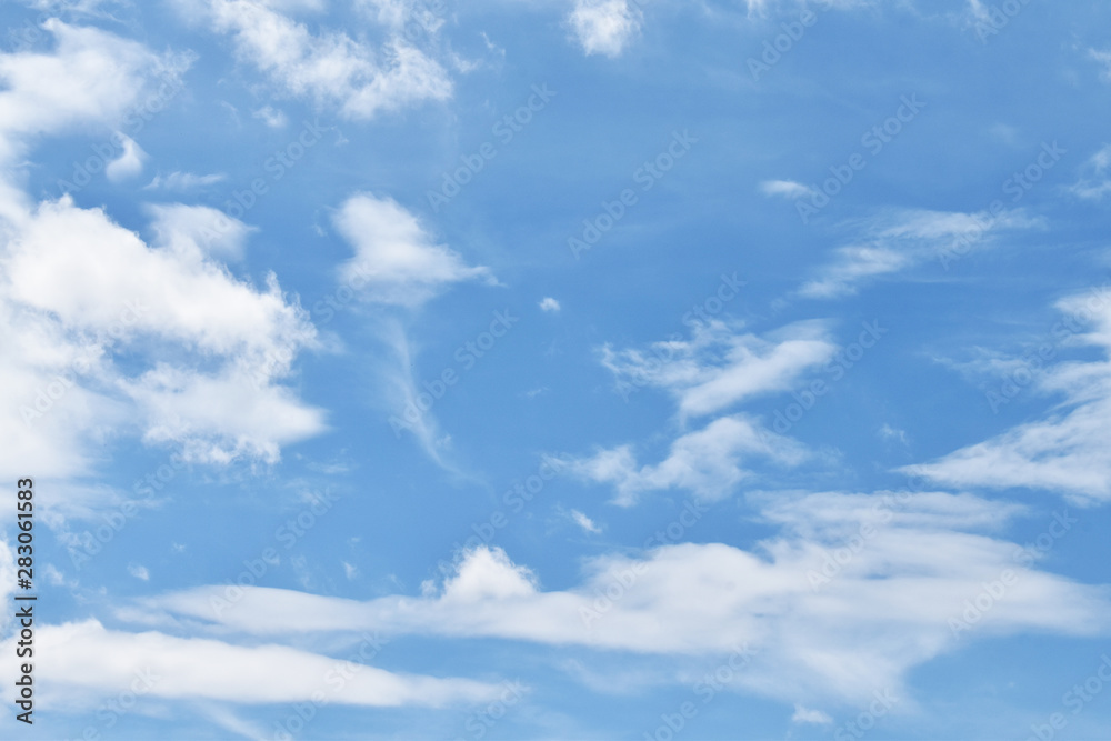 blue sky with clouds