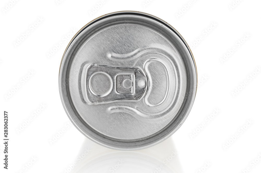 Aluminium can close up on white background Aluminium can close up on white background
