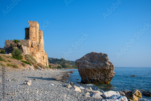 Federician Castle in Roseto Capo Spulico on Ionian Coast, Calabria, Italy photo