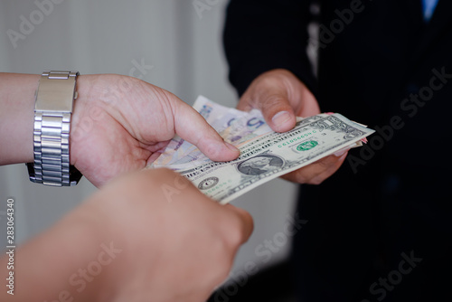 Corruption, money and investment in business, financial assistance