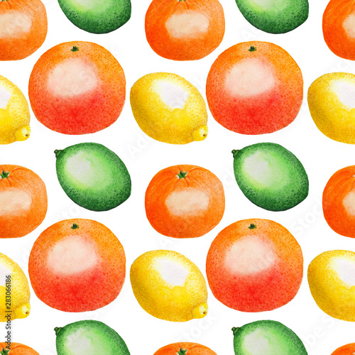  Pattern Fruits Citrus Orange Lemon Lime Watercolor illustration Tropics food Digital paper Textile set Summer botanical spring decor Design Wallpaper on the wall Scrapbooking Postcard