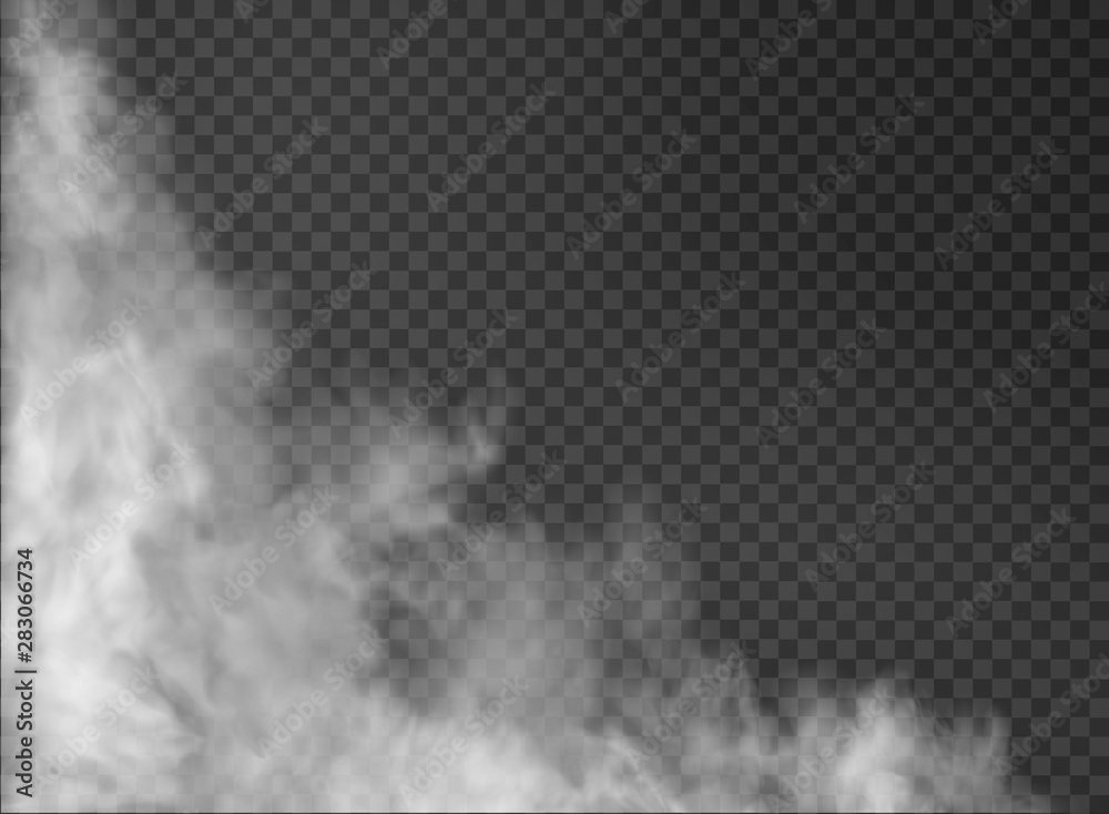 fog and smoke isolated on transparent background