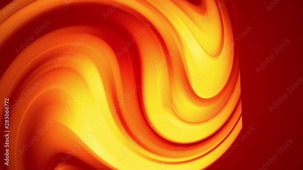 A red yellow gradient of a bright fire color changes slowly and ...