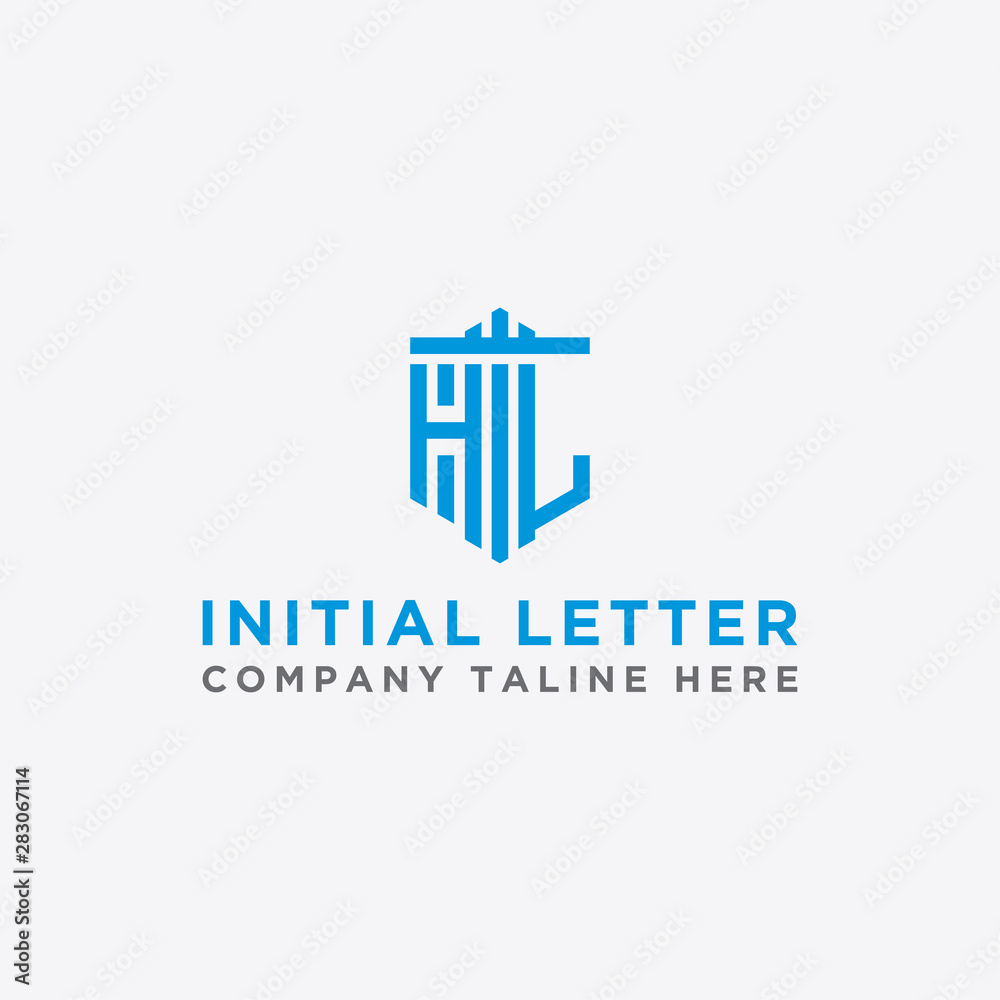 Inspiring company logo designs from the initial letters HL logo icon. -Vectors