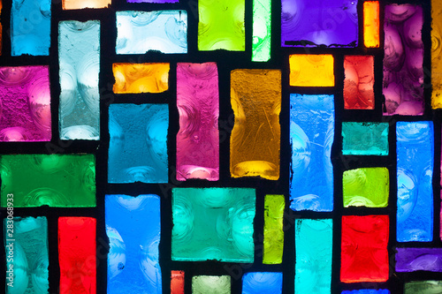 Canvas Print Stained Glass