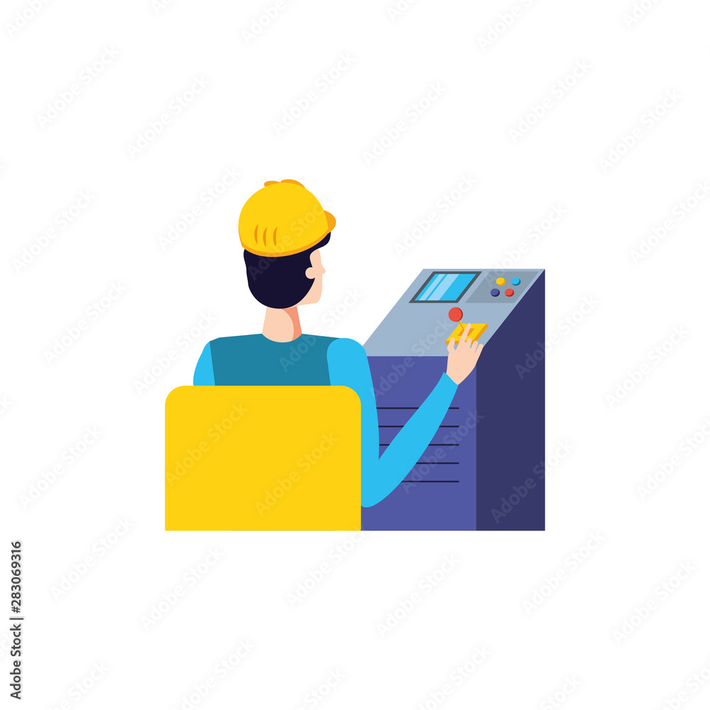 Isolated avatar of professional worker design Isolated avatar of professional worker design