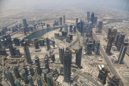 A view of Dubai skyline from Burj Khalifa