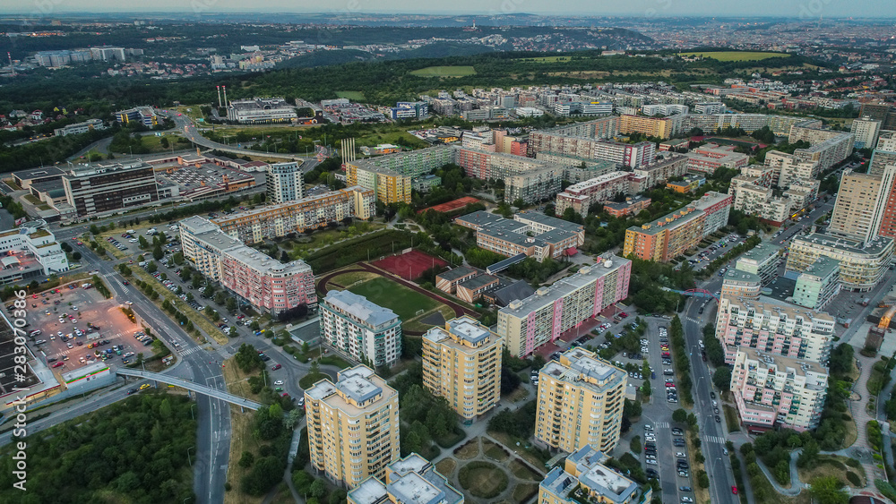 Housing estate Luziny is part of the housing estate complex Southwest City in Prague 13 in the cadastral area Stodulky. It is located south of the Central Park and west of its eastern end.