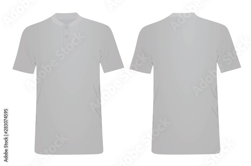 Grey forge polo shirt. vector illustration