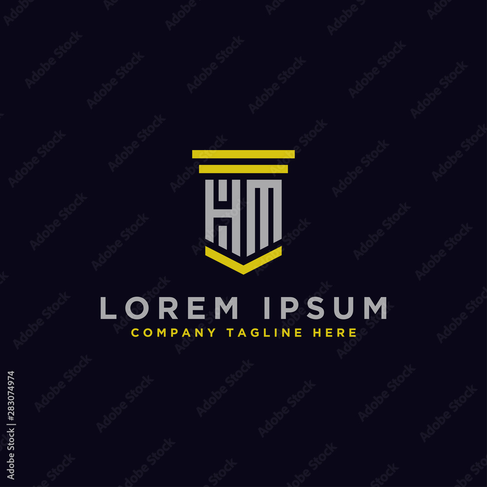 Inspiring company logo designs from the initial letters of the HM logo icon. -Vectors Inspiring company logo designs from the initial letters of the HM logo icon. -Vectors