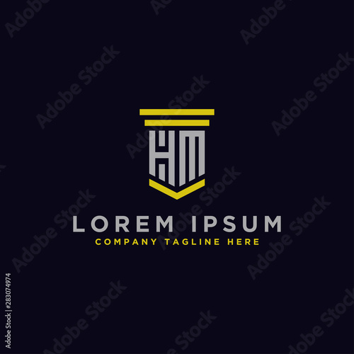 Inspiring company logo designs from the initial letters of the HM logo icon. -Vectors