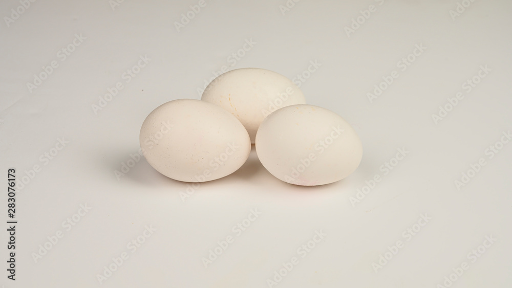 Chicken egg on white background. Not isolate Chicken egg on white background. Not isolate