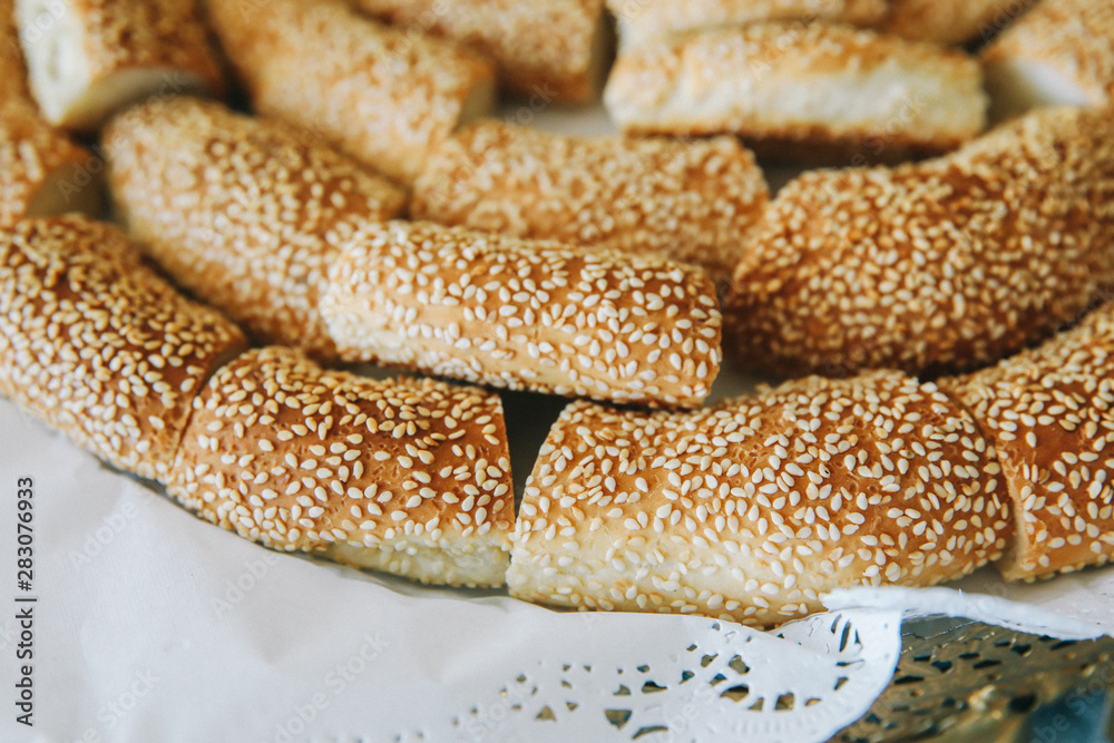 Traditional Turkish bagel also known as 