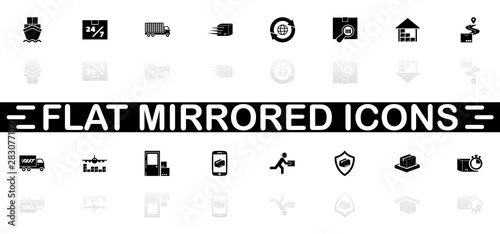 Shipping Delivery - Flat Vector Icons