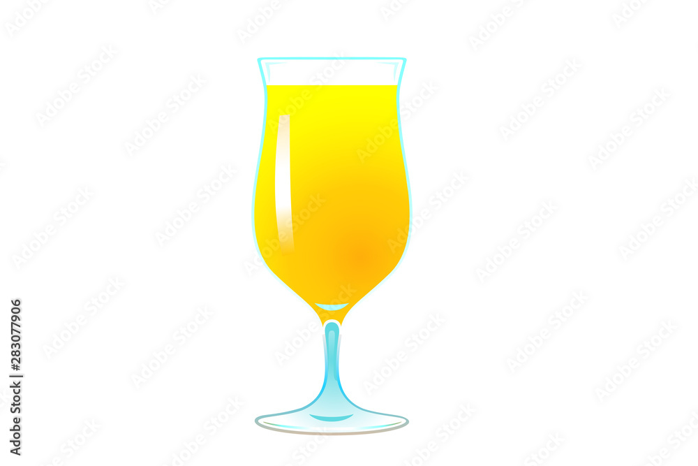 Healthy orange juice vector on white background Healthy orange juice vector on white background