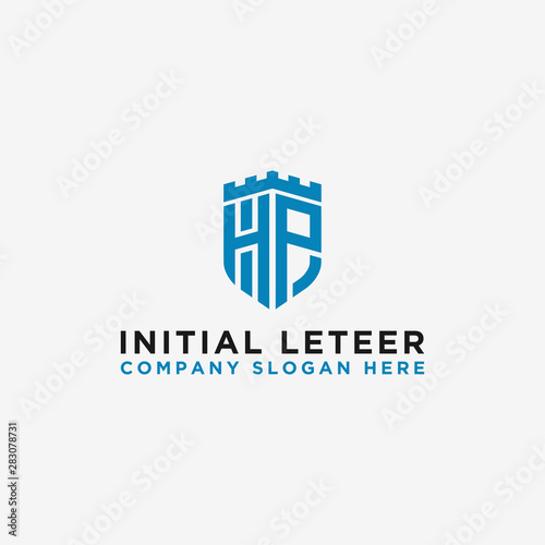 company logo design inspiration from the initial letters of the HP logo icon. -Vectors