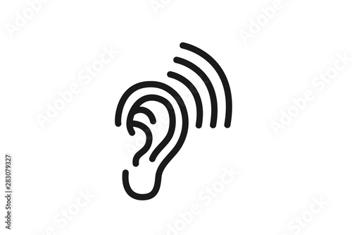 ear icon vector