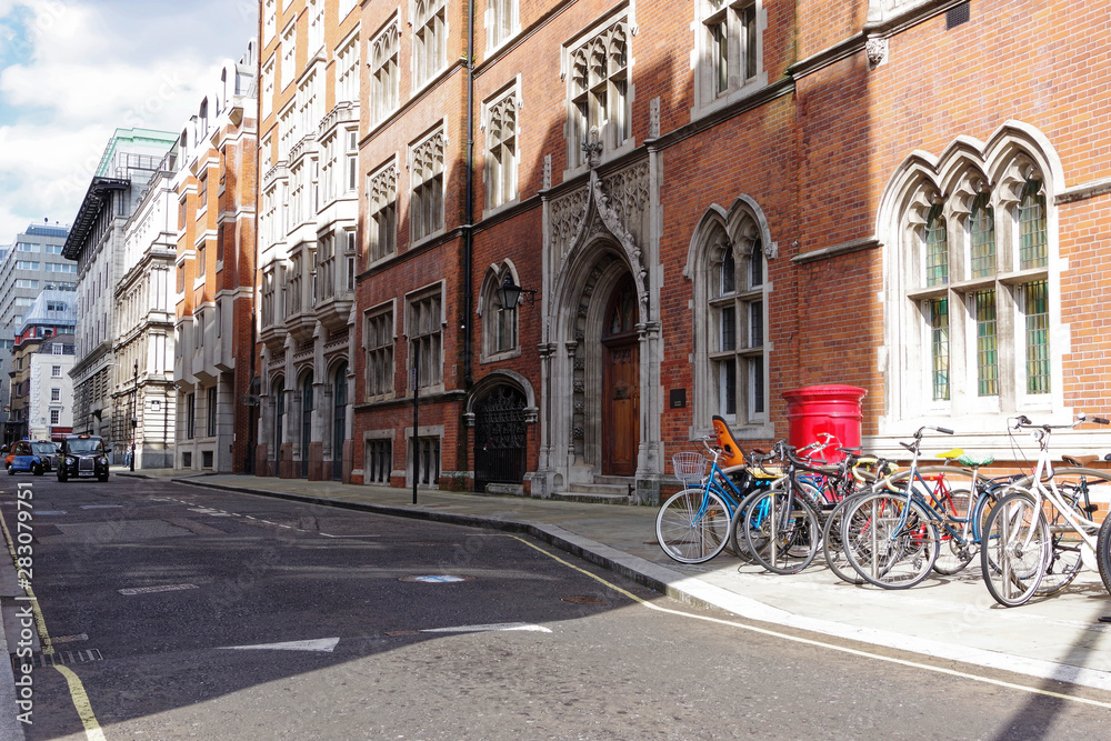 Fototapeta premium bikes on london street