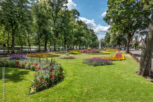 Bedford embankment in the county of Bedfordshire England photo