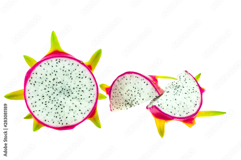 Beautiful pink dragon fruit or pitaya Beautiful pink dragon fruit or pitaya