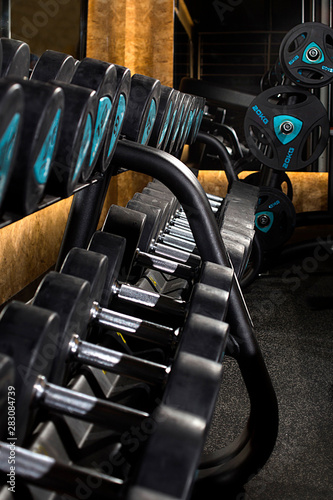 weights, various gymnastic sports accessories, healthy