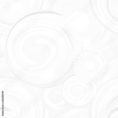 Pattern with white spirals, beautiful wallpapers for weddings.Texture 3 d background with abstract circles of different sizes, seamless pattern with waves. 