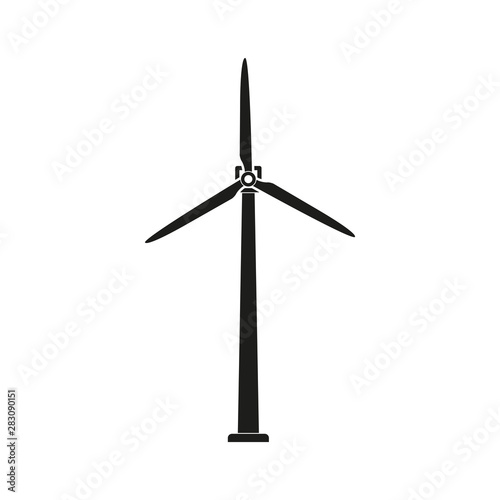 Windmill icon. Vector illustration