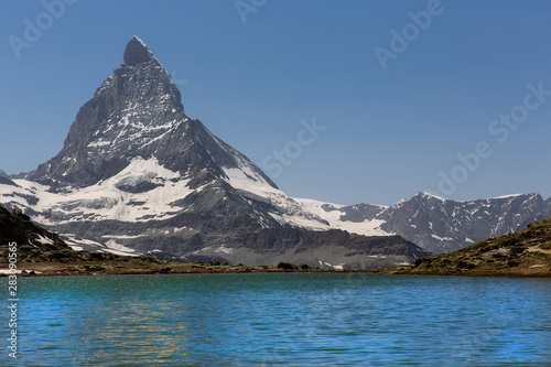 The Matterhorn with lake foreground