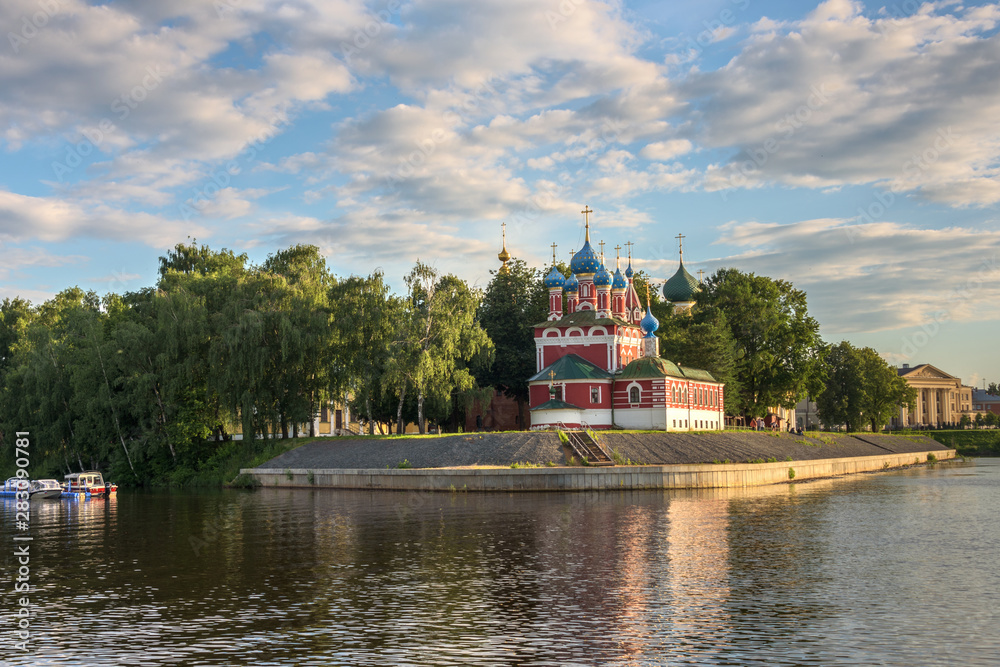 The Temple of Tsarevich Dmitry on the Blood in the town of Uglich in Russia	