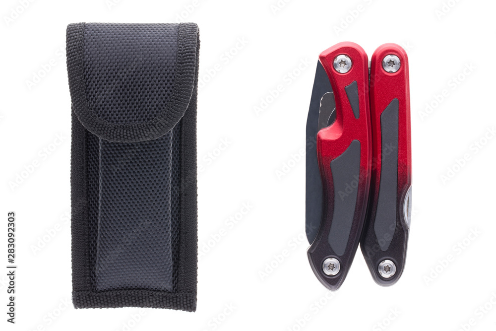 Hight quality black and red multi-tool with case Hight quality black and red multi-tool with case