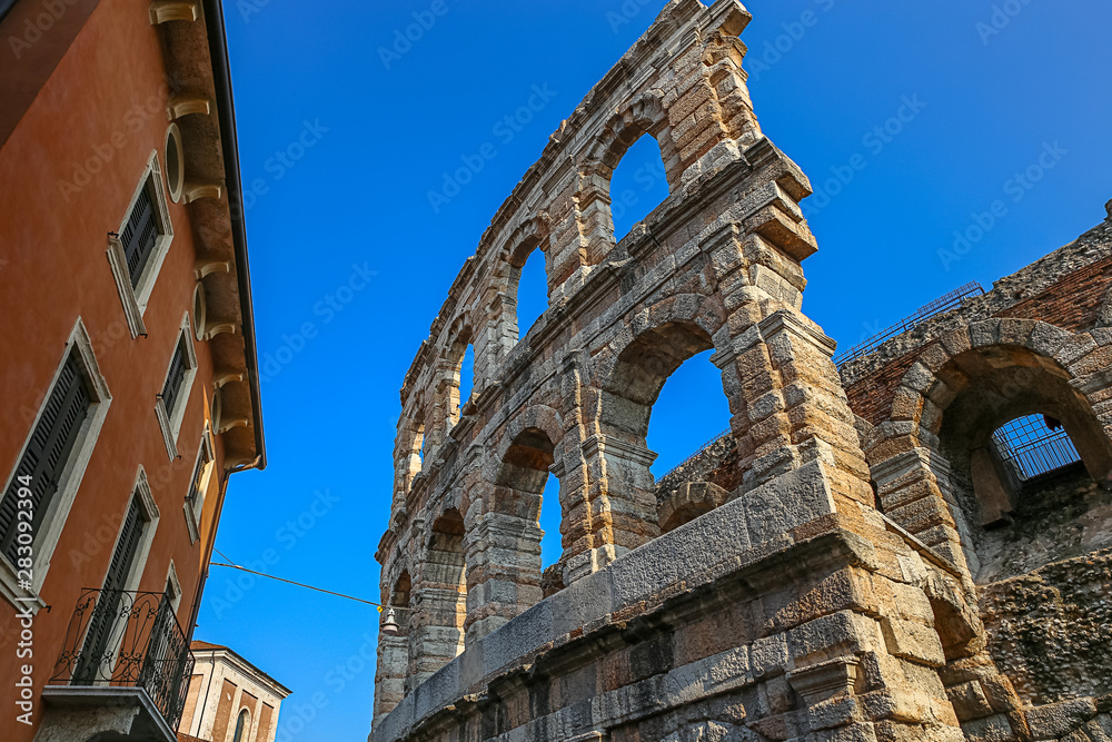 view of the Arena di Verona (Italy)