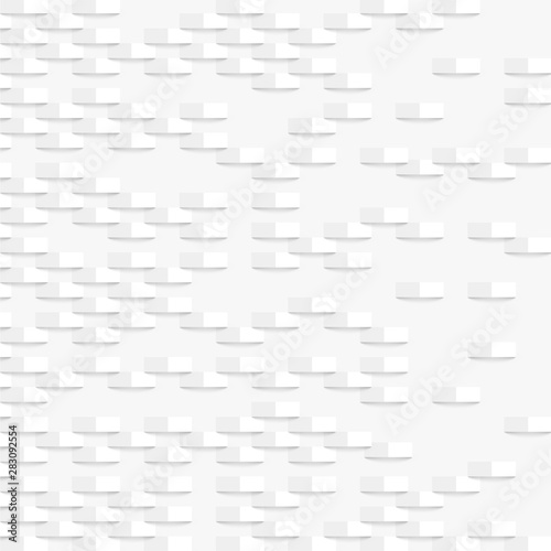 White folded paper pattern background, vector illustration