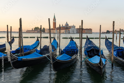 morning boats in Venice