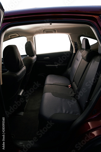 Interior of modern SUV car © PixieMe